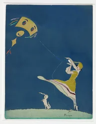 Mädchen mit einem Drachen, Vanity Fair Cover, Mai 1917